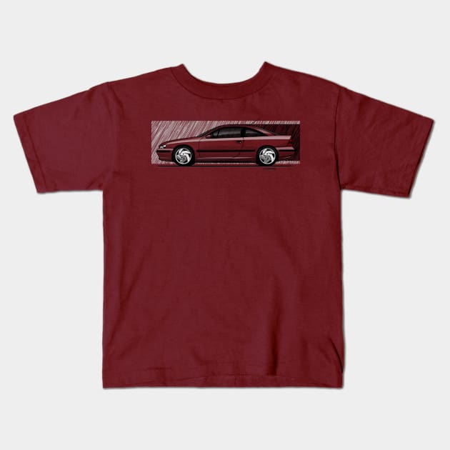 Beautiful and aerodinamic german coupe Kids T-Shirt by jaagdesign